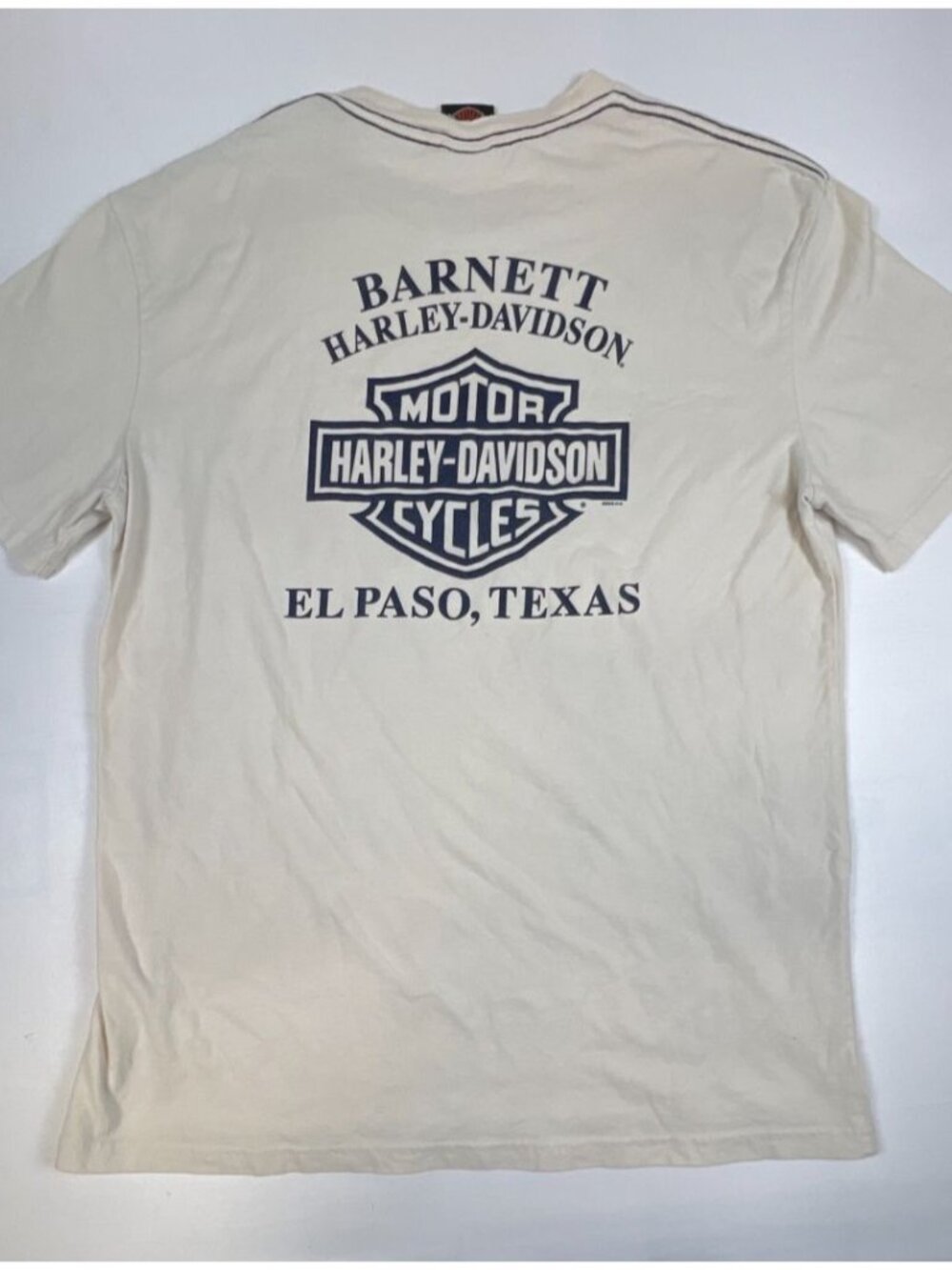 Vintage Harley-Davidson T-Shirt Men Medium Barnett Eagle Graphic White - Picture 2 of 7